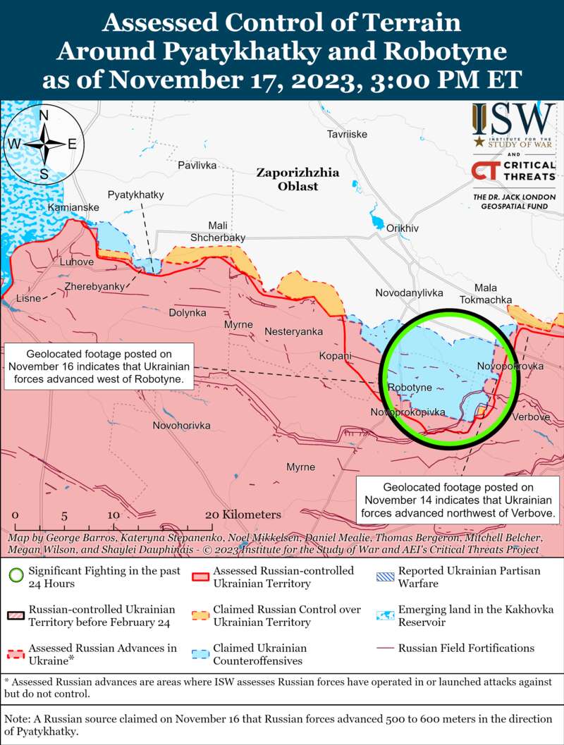 Українські війська просунулися на південний схід від Південного Донецької області: карти ISW