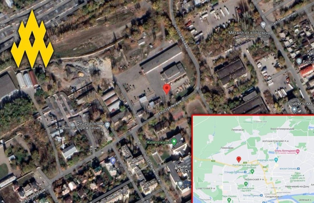 Военные логистические объекты в Ростове-на-Дону, карта dqxikeidqxidqrant