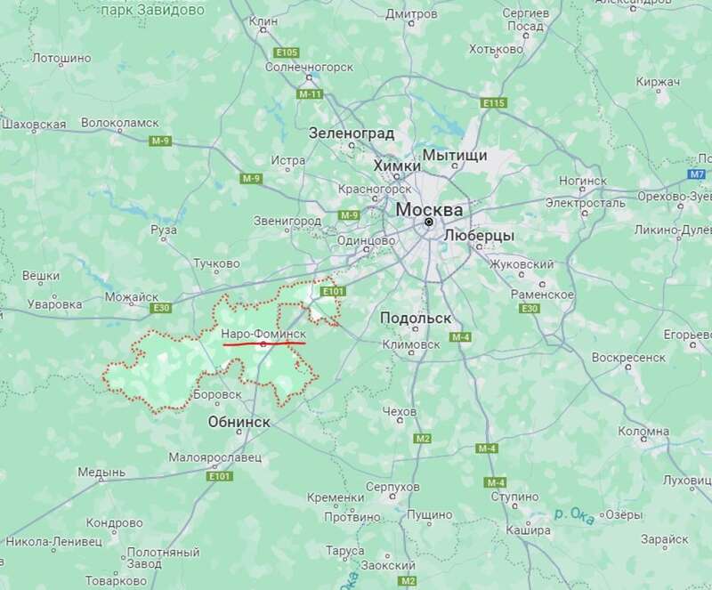 Наро-Фоминск, Россия, карта