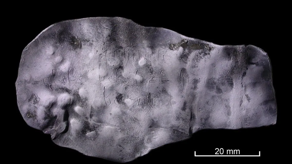 В Германии нашли средневековую табличку с проклятием дьявола (фото) dqxikeidqxiqduant