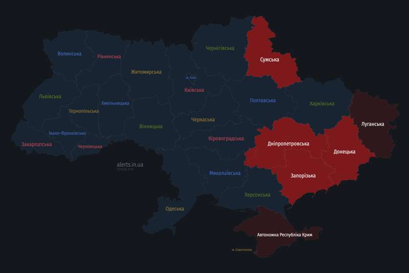 По Украине ширится воздушная тревога: враг запустил dqxikeidqxidqeant