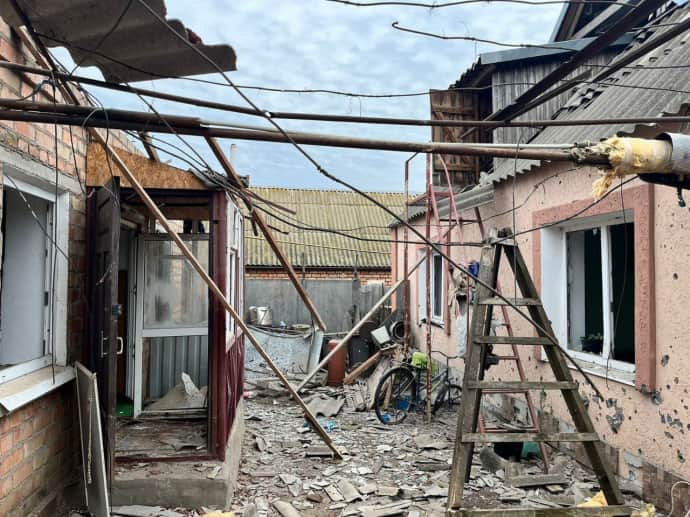 наслідки обстрілу Нікопольщини 6 січня, фото ОВА dqxikeidqxidqrant