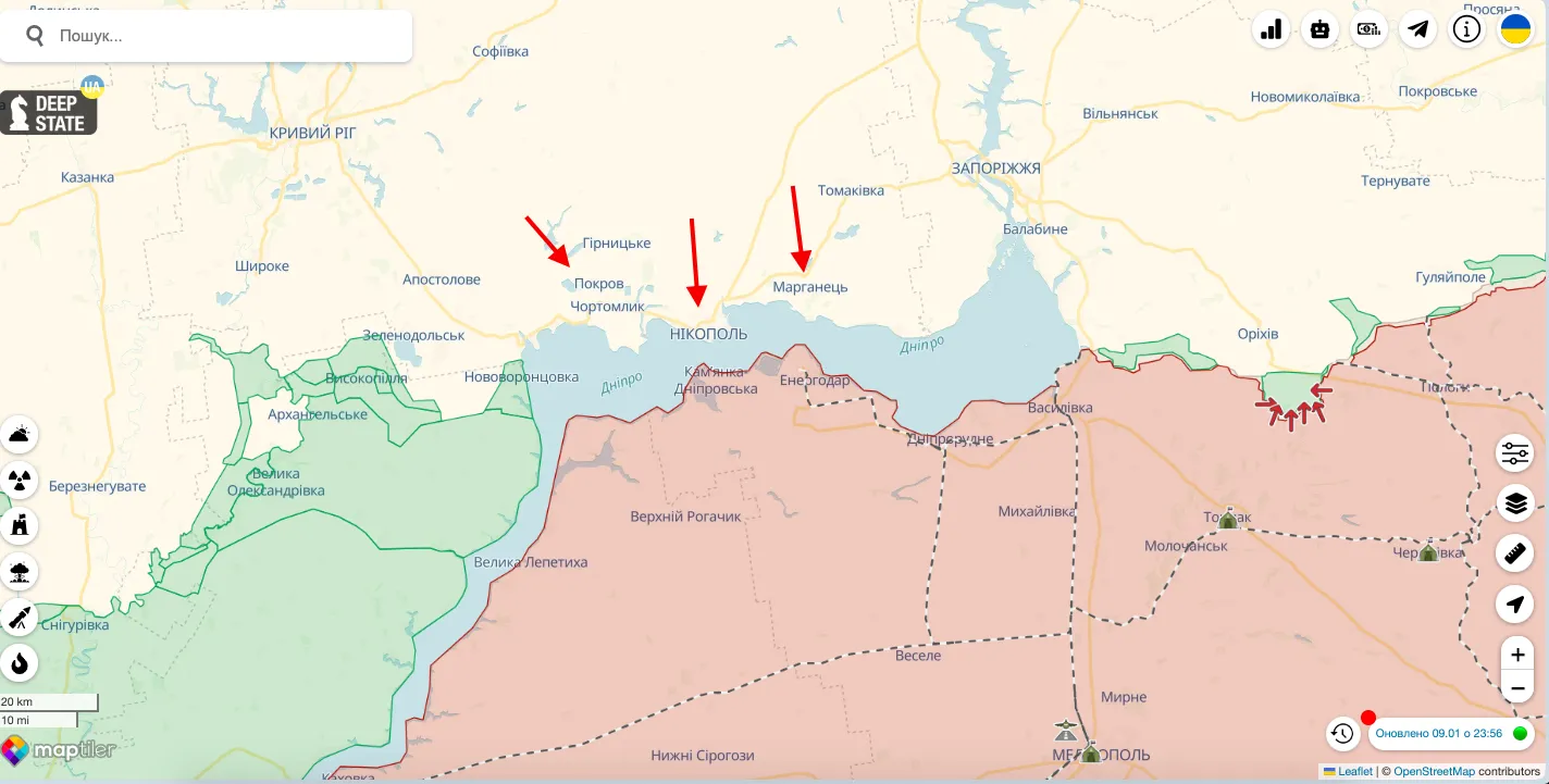 Россияне к вечеру обстреляли Днепропетровщину: в Никополе пострадали двое мирных жителей. Фото