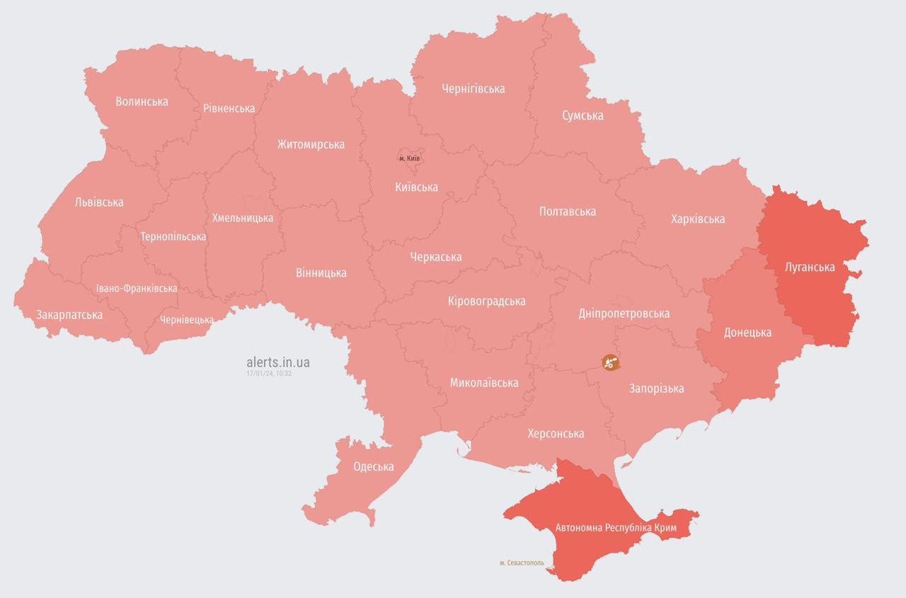 В Україні масштабна повітряна тривога. Злетів винищувач МіГ-31К dqxikeidqxidqrant