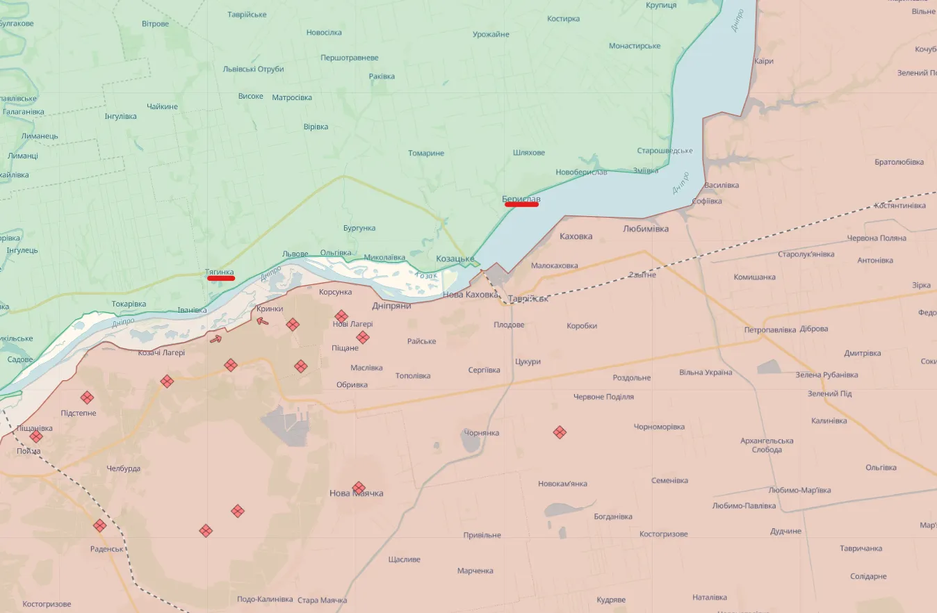 Окупанти вдарили по Бериславу і Тягинці на Херсонщині: є загиблий і поранені dqxikeidqxidqeant
