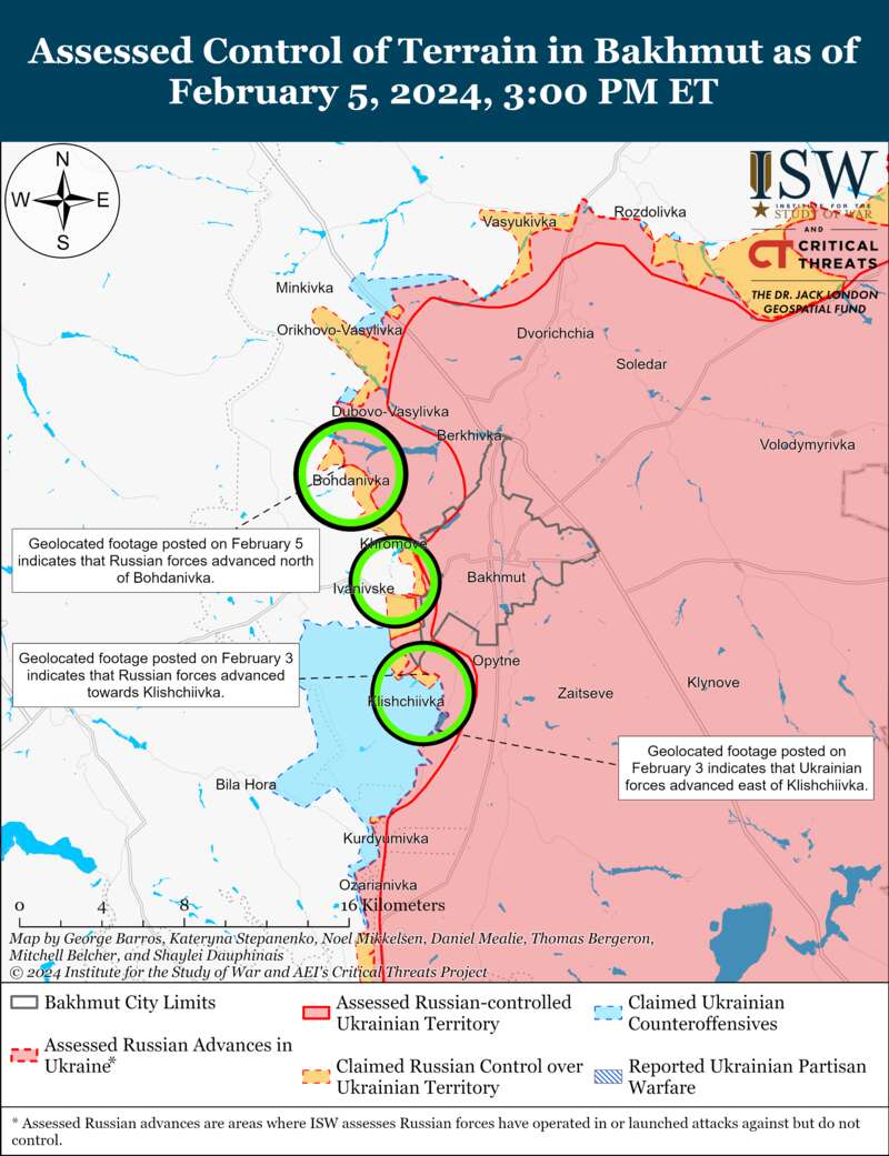 Украинские силы продвинулись к к юго-западу от Авдеевки: карты ISW