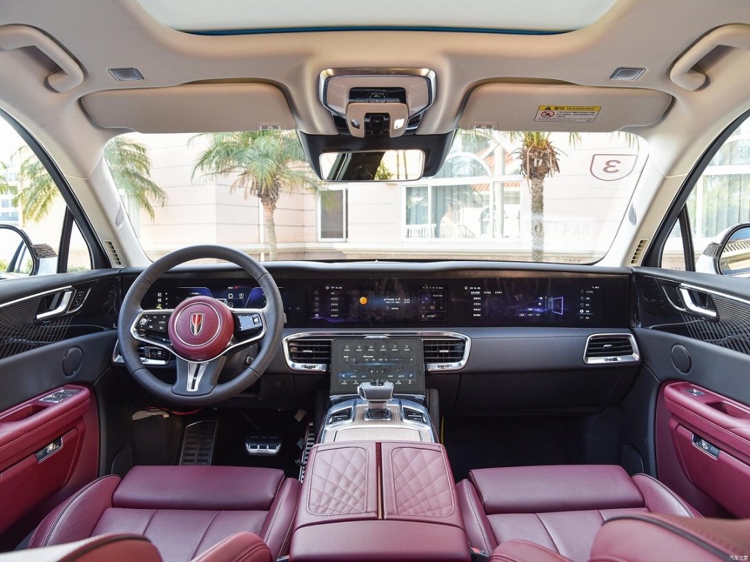 салон Hongqi e-HS9, Hongqi e-HS9, электромобиль Hongqi, китайский электромобиль