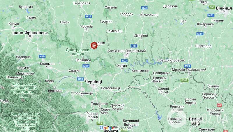 Землетрус у Тернопільській області 18 лютого 2024 року dqxikeidqxidqrant