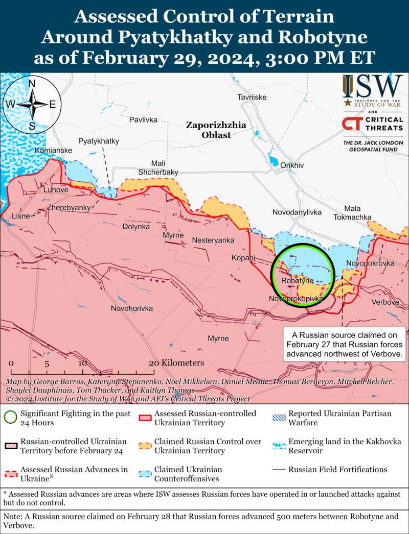ЗСУ завадили росіянам закріпитися на захід від Авдіївки: карти ISW