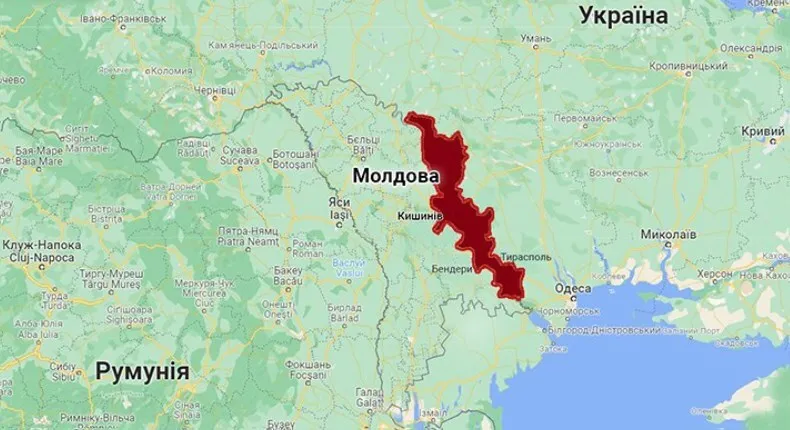 Придністров’я на карті dqxikeidqxidqrant