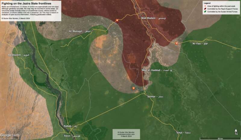 повстанці проти урядових сил, війна в судані