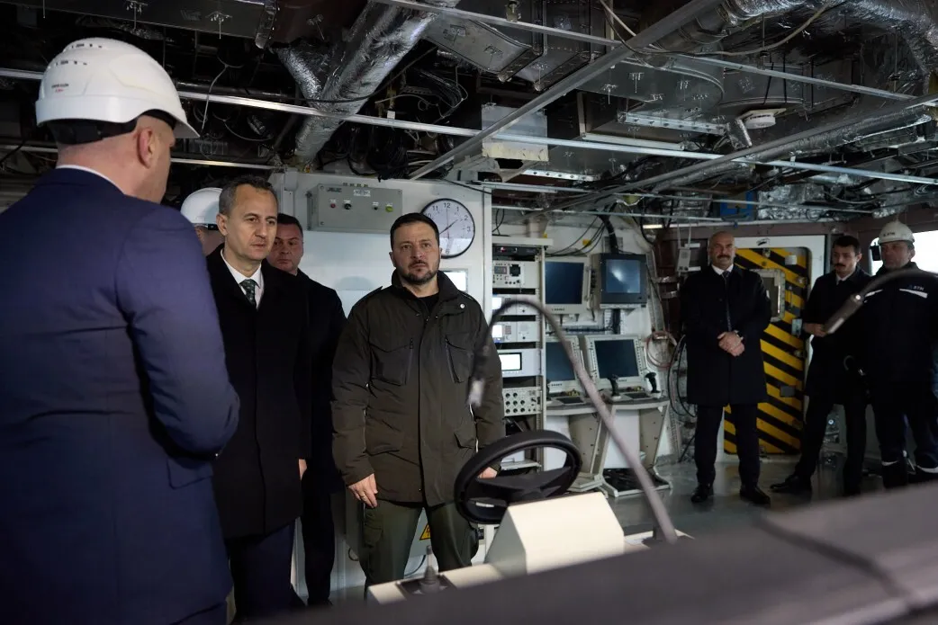 Зеленський у Туреччині відвідав будівництво корвета