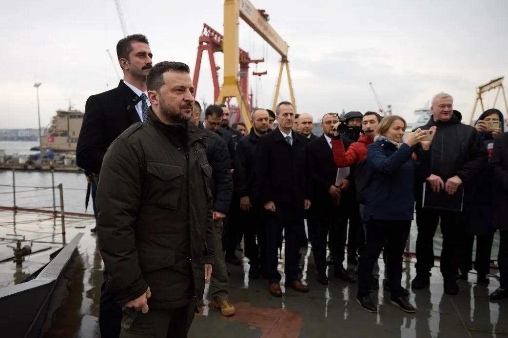 Зеленський у Туреччині відвідав будівництво корвета