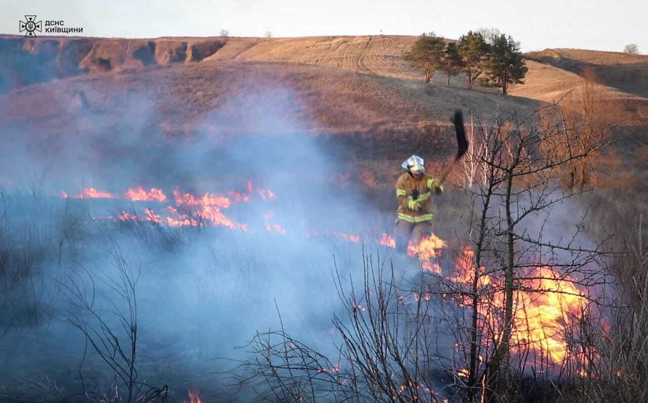 На Київщині сталась масштабна пожежа: відомо подробиці. Фото і відео