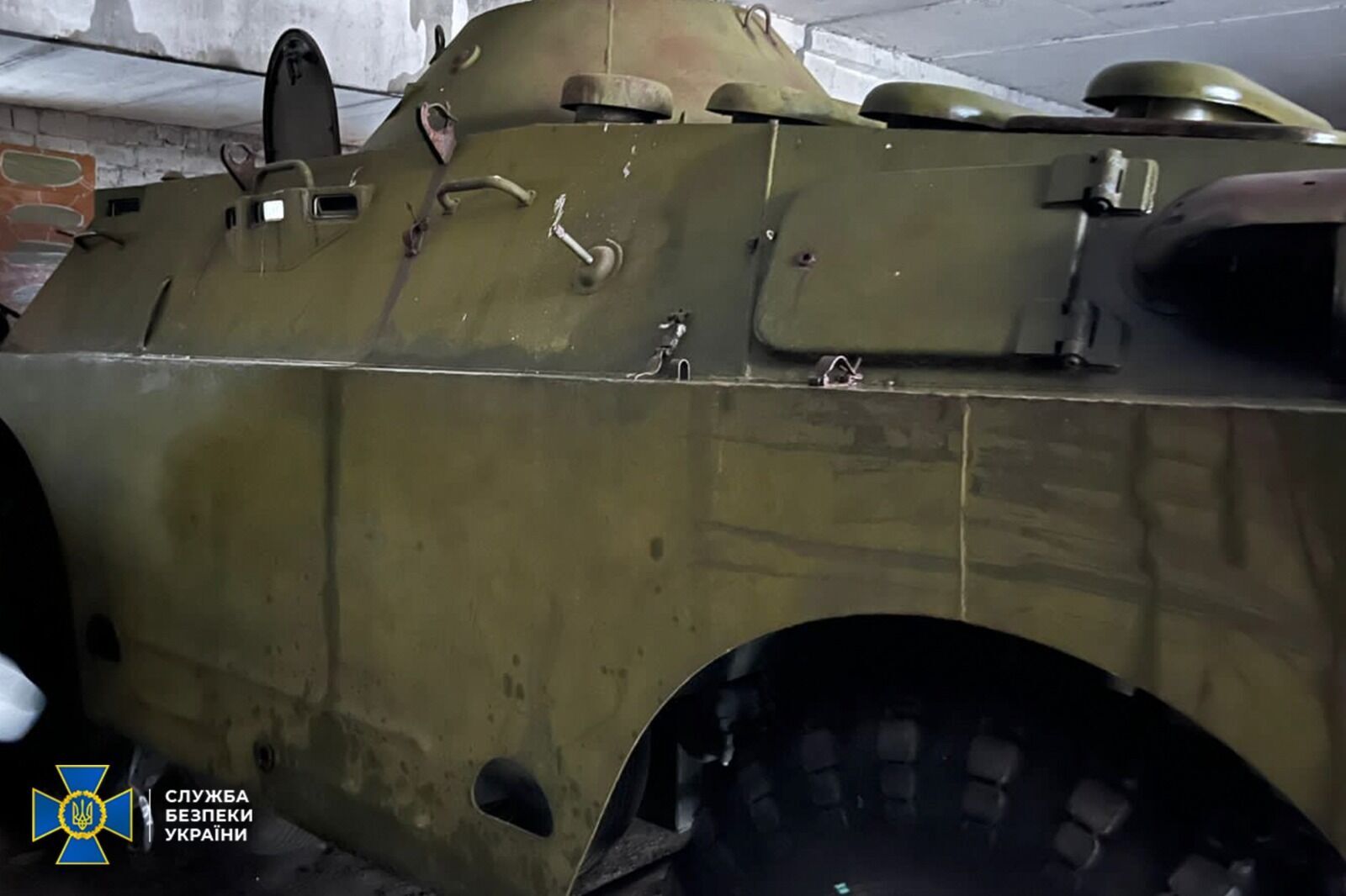 BRDM and shots from grenade launchers: near Kiev, the SBU discovered several Russian caches of weapons. Photo