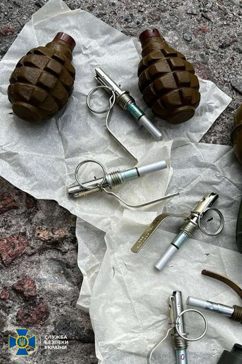 BRDM and shots from grenade launchers: near Kiev, the SBU discovered several Russian caches of weapons. Photo