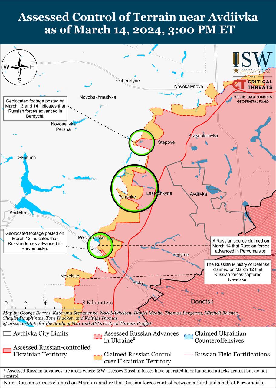 The Russians are becoming more active in the east, positional battles are taking place in most directions: ISW maps