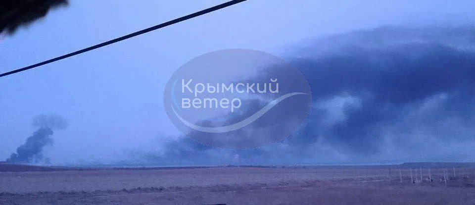 In occupied Crimea, they announced arrivals at an oil depot: a fire broke out. Photo dqxikeidqxidqrant
