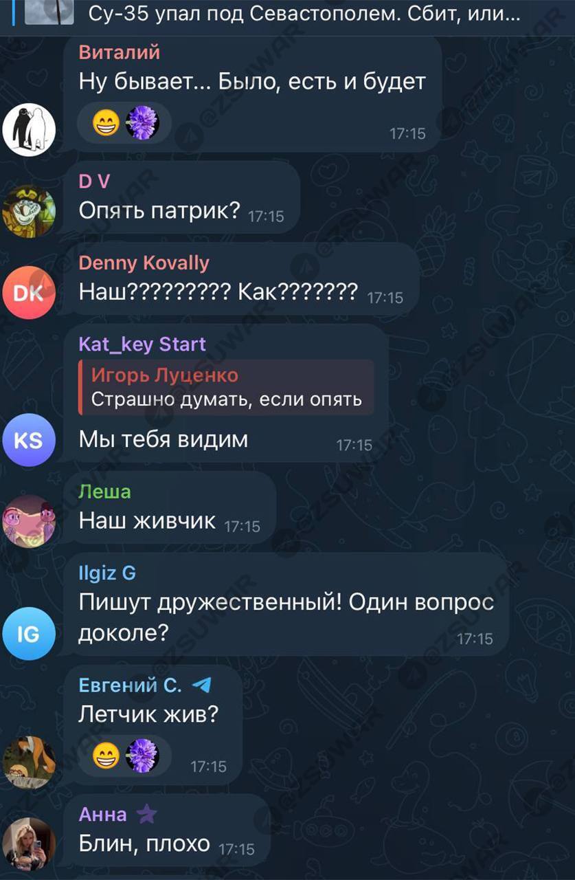 Над Севастополем оккупанты могли сбить свой самолет: в сети появились видео