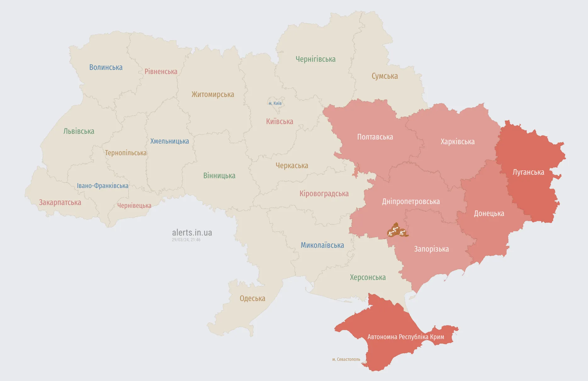 У східній частині території України повітряна тривога: є загроза балістики
dqxikeidqxidqeant