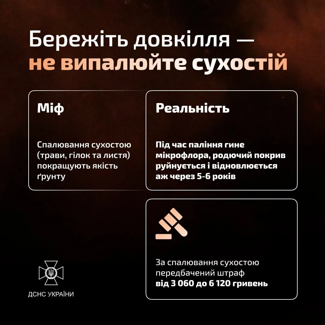 В Харьковской области в результате сжигания сухой травы погибла женщина: в ГСЧС предостерегли от подобных действий