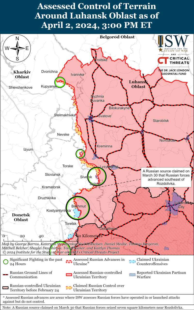Russians attack in several directions: ISW maps dqxikeidqxidqrant