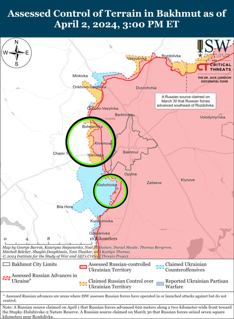 Russians attack in several directions: ISW maps