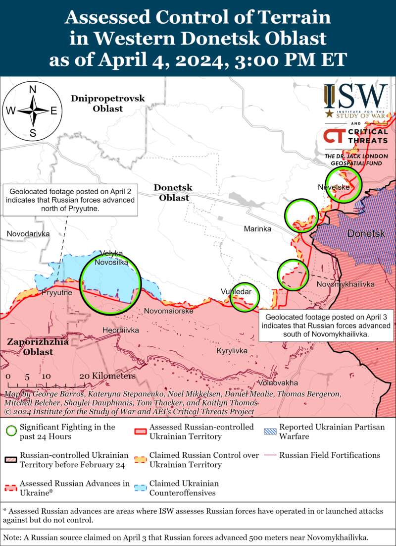 Russian troops are increasing the pace of their offensive in different directions - ISW maps