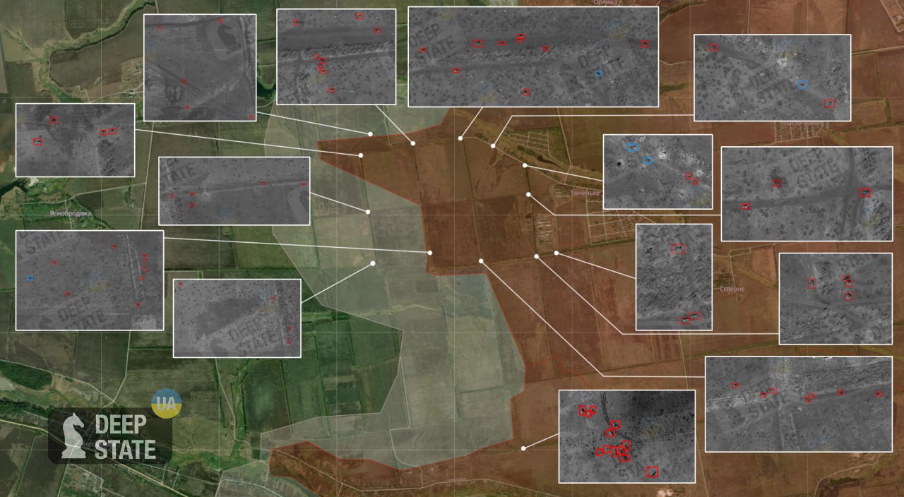 Russia lost more than 70 pieces of equipment near Tonenkoye: satellite images dqxikeidqxidqeant