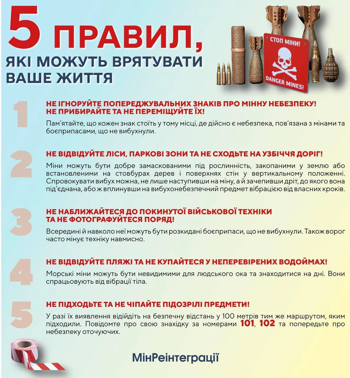 Правила, які можуть урятувати життя