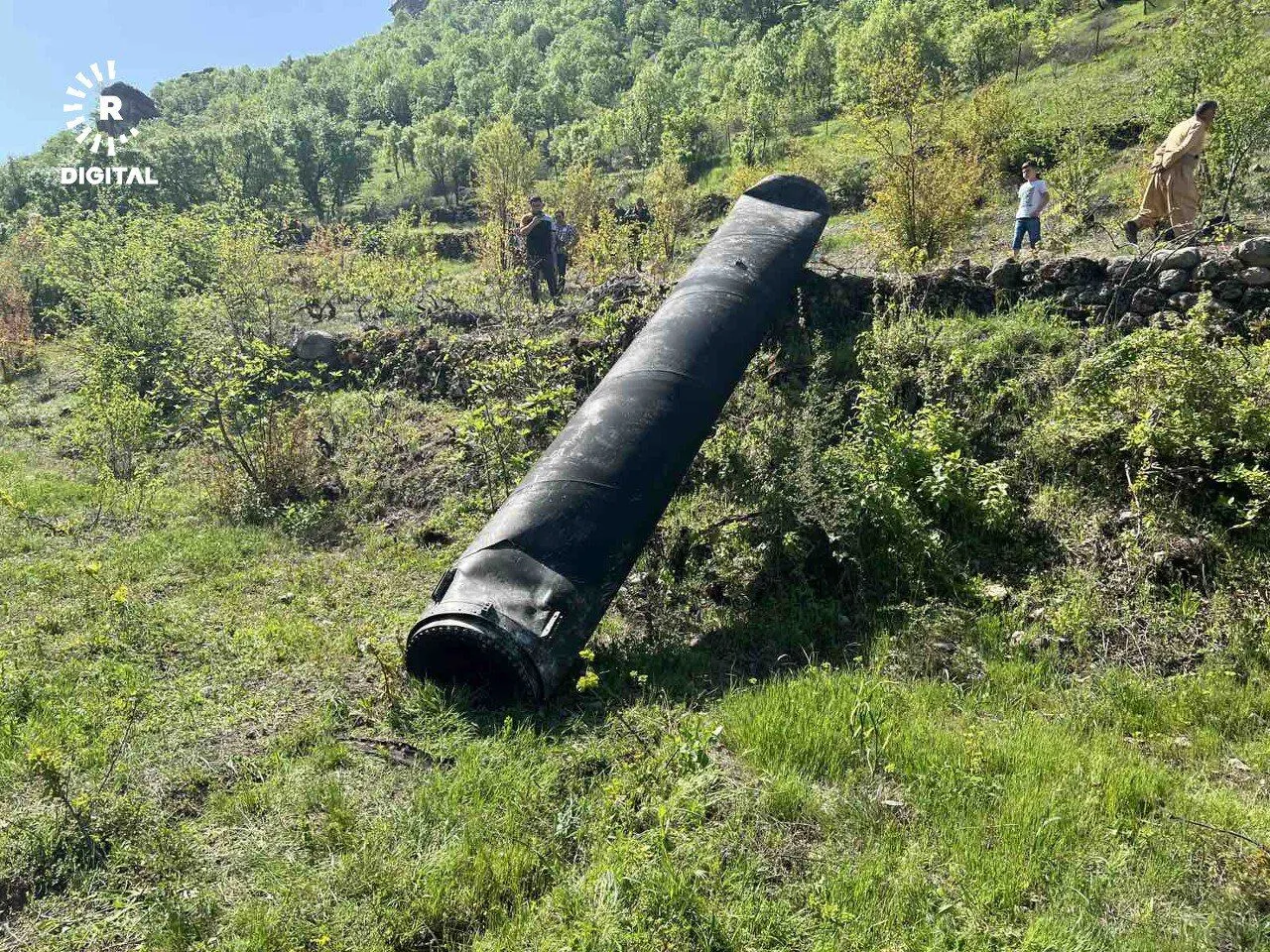 One of the Iranian missiles