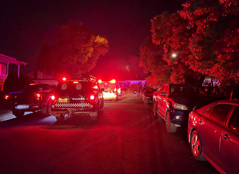 Emergency services vehicles respond following a stabbing at Christ The Good Shepherd Church in the suburb of Wakeley in Sydney