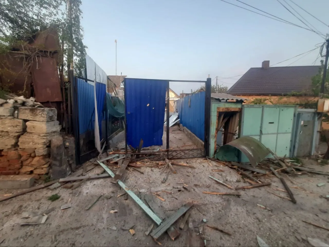 The invaders hit Nikopol, there is destruction and damage. Photo