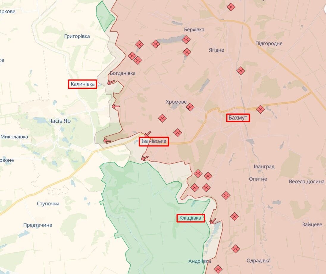 The enemy is storming Klishchievka, Ivanovskoye and Kalinovka: the Ukrainian Armed Forces spoke about the situation in the Bakhmut direction dqxikeidqxidqrant