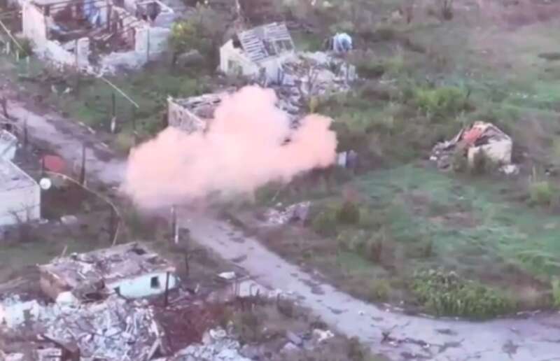 Destruction of a ground robot of the Russian Armed Forces dqxikeidqxidqrant