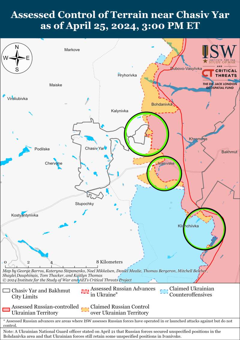 West of Avdiivka, the occupiers can force the Ukrainian Armed Forces to withdraw from tactical positions: ISW maps