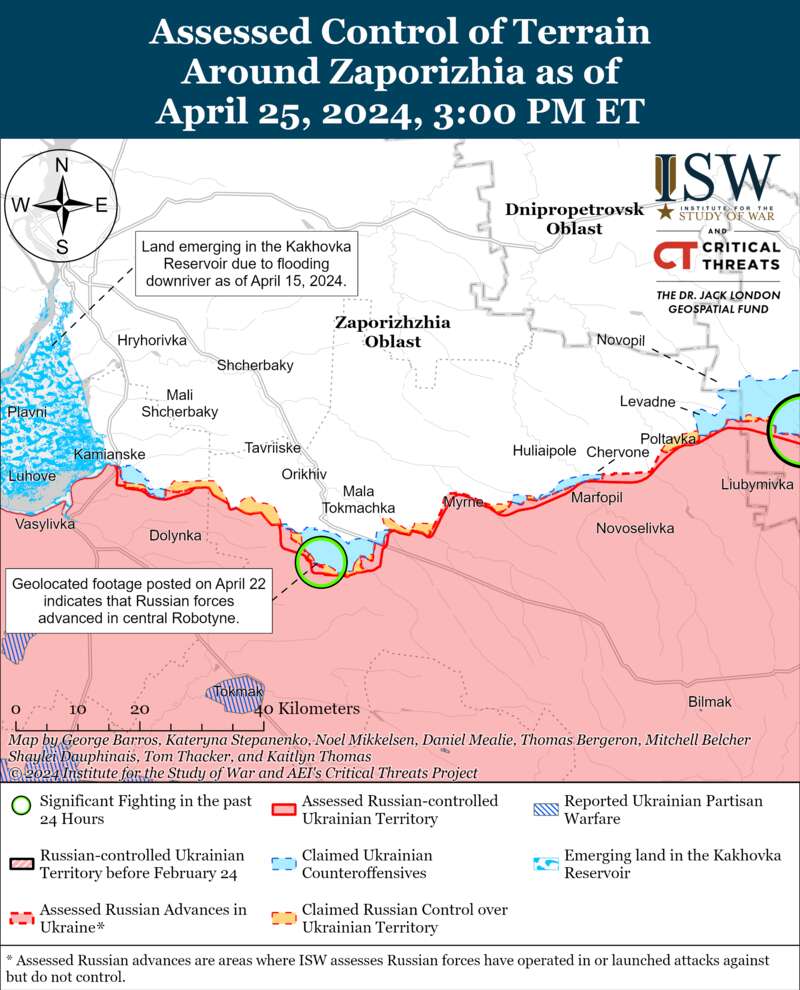 West of Avdiivka, the occupiers can force the Ukrainian Armed Forces to withdraw from tactical positions: ISW maps