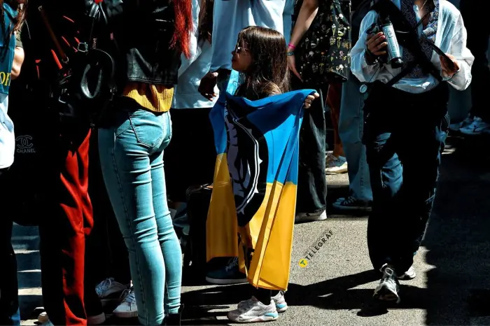 На акции были не только взрослые, но и дети