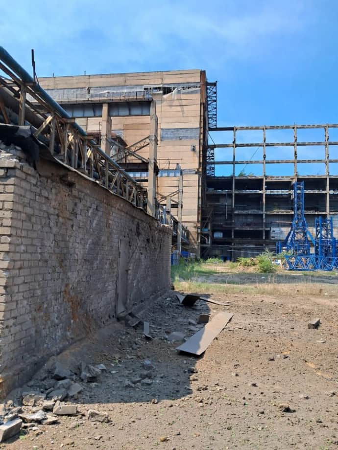consequences of the shelling of the Slavyanskaya thermal power plant on May 5, photo: Vladimir Proskunin dqxikeidqxidqrant