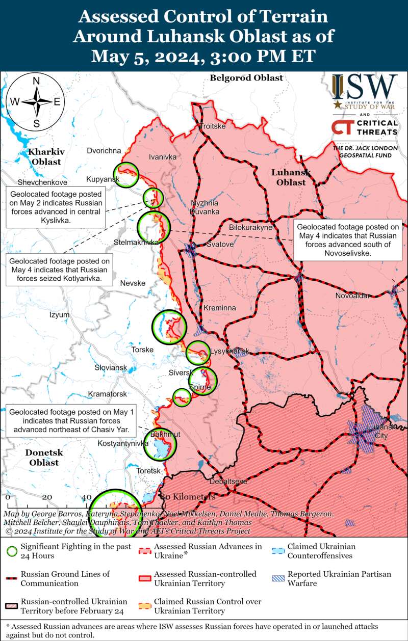 The Ukrainian Armed Forces expanded their positions in Krynki, and the occupiers advanced near Kupyansk: ISW maps dqxikeidqxiuuant
