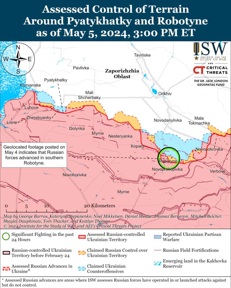 The Ukrainian Armed Forces expanded their positions in Krynki, and the occupiers advanced near Kupyansk: ISW maps