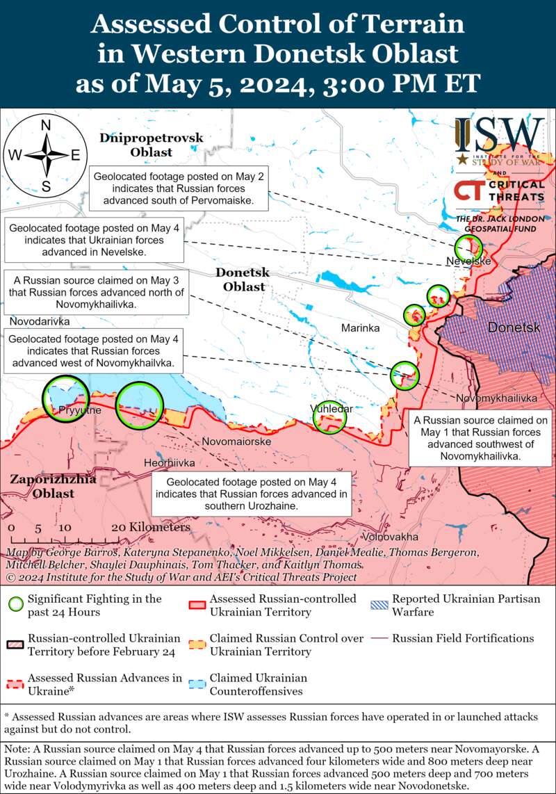 ВСУ расширили позиции в Крынках, а оккупанты продвинулись под Купянском: карты ISW