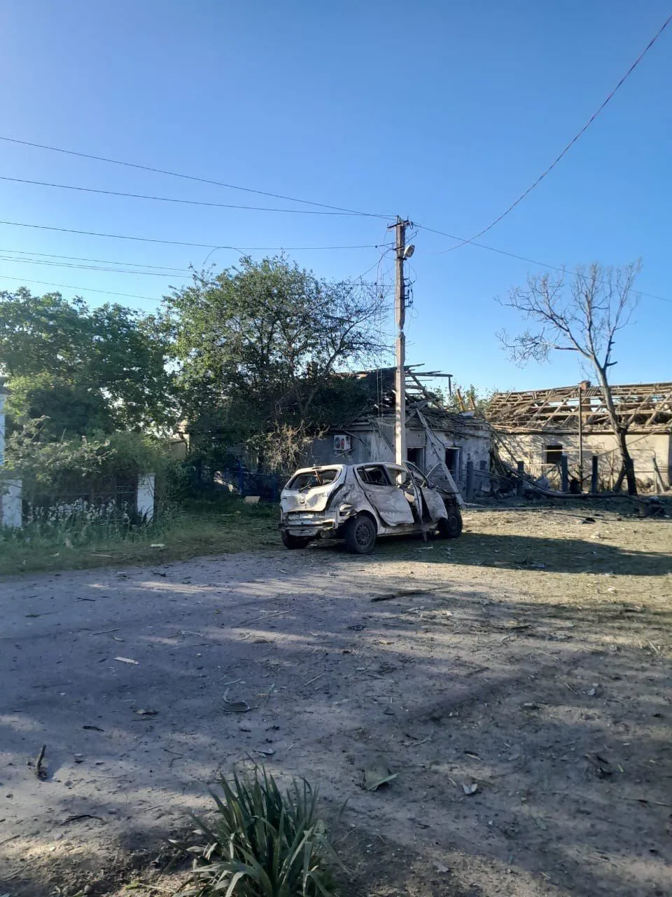 The occupiers hit Belozerka in the Kherson region: houses were damaged, there was a casualty. Photo