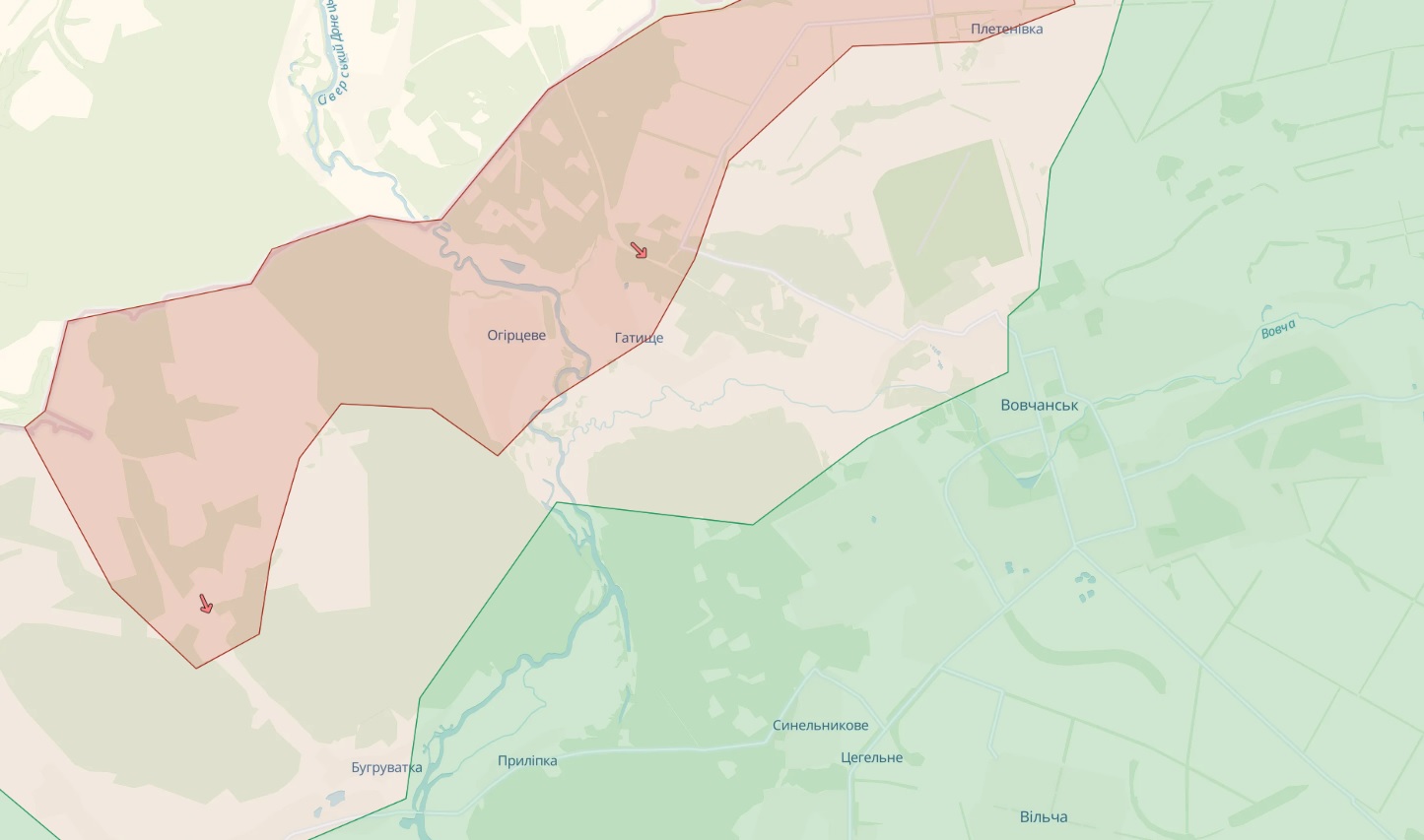 Волчанск на карте дипстейт 14 мая 2024
