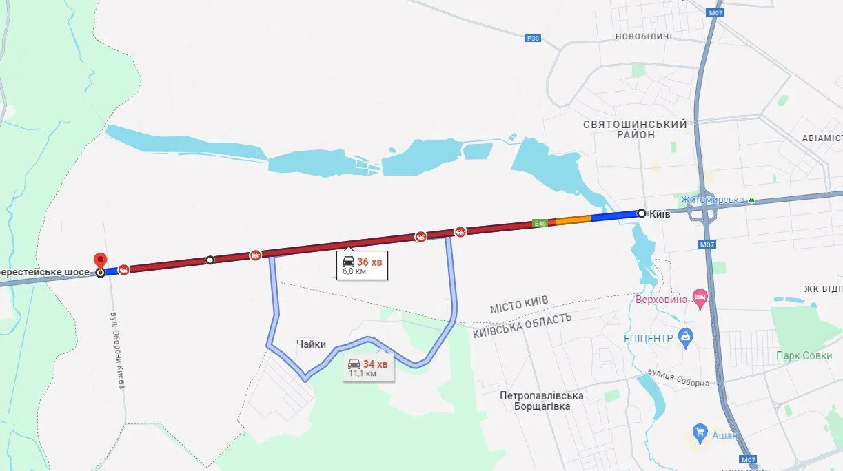 На виїзді з Києва трапилась смертельна ДТП: утворився затор на 7 км. Фото і відео dqxikeidqxidqeant