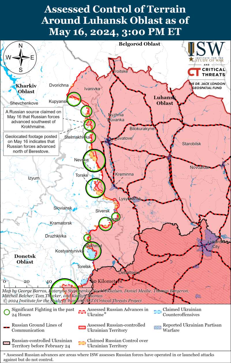 The Ukrainian Armed Forces ousted the enemy from a position near Kupyansk, the Russian Federation is pressing in the Kharkov region: ISW maps