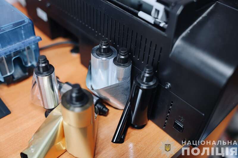 Police uncovered a large-scale scheme for producing counterfeit documents in Kharkov and Mukachevo (photo, video)