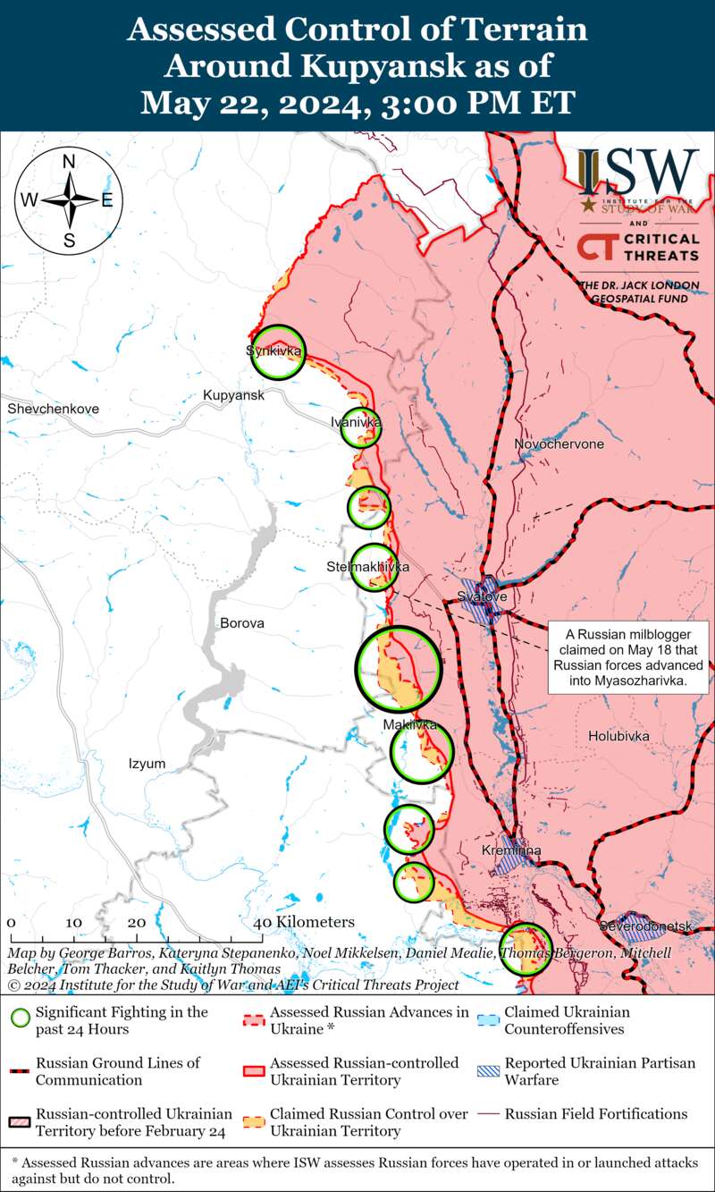 Ситуация в Волчанске динамичная, у ВСУ тоже есть продвижение: карты ISW