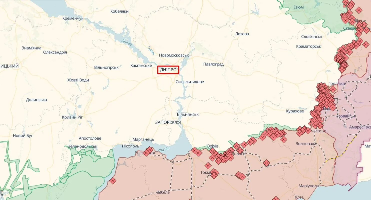 Войска РФ ударили ракетой по пригороду Днепра