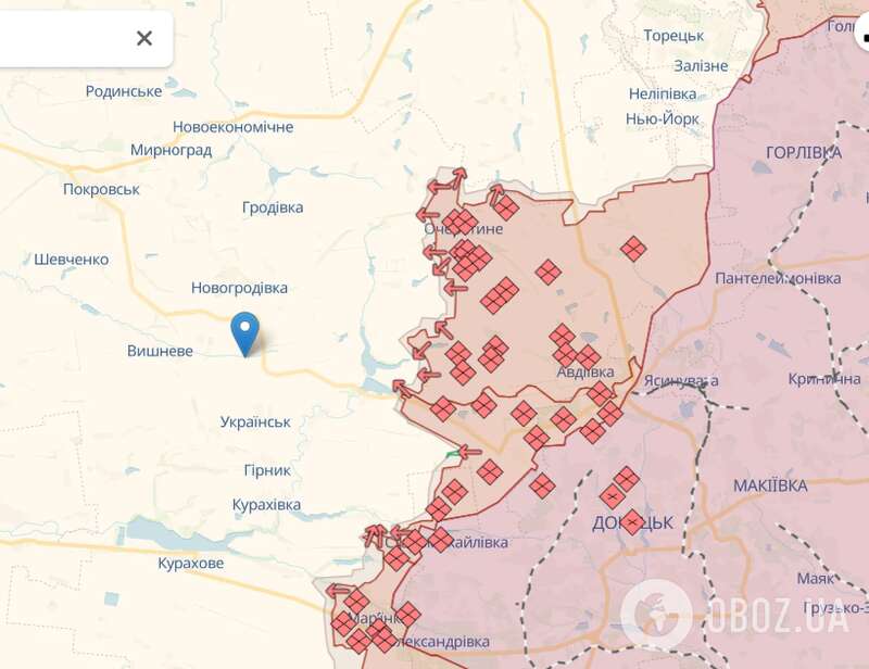 Mikhailovka Novogrodovskaya community on the map